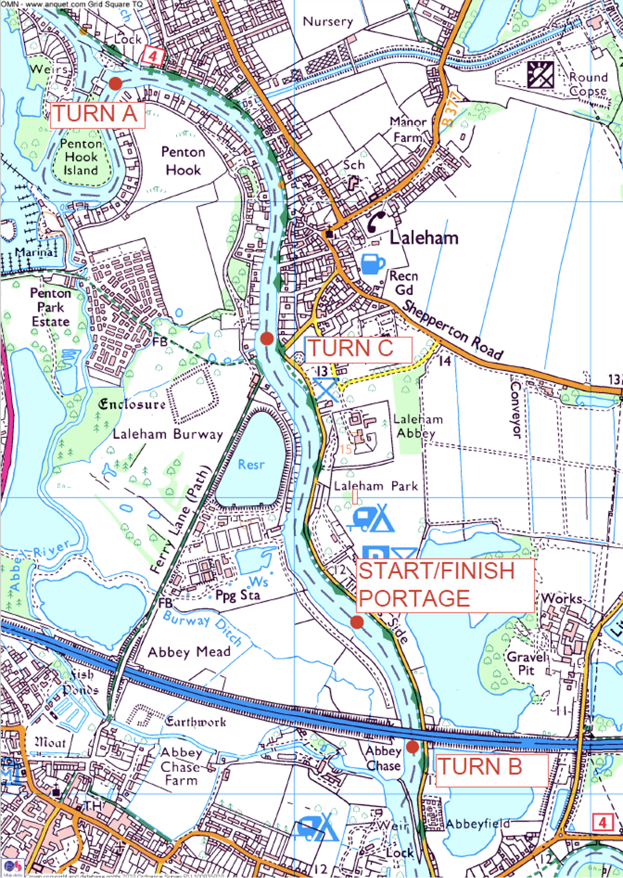 Marathon course
